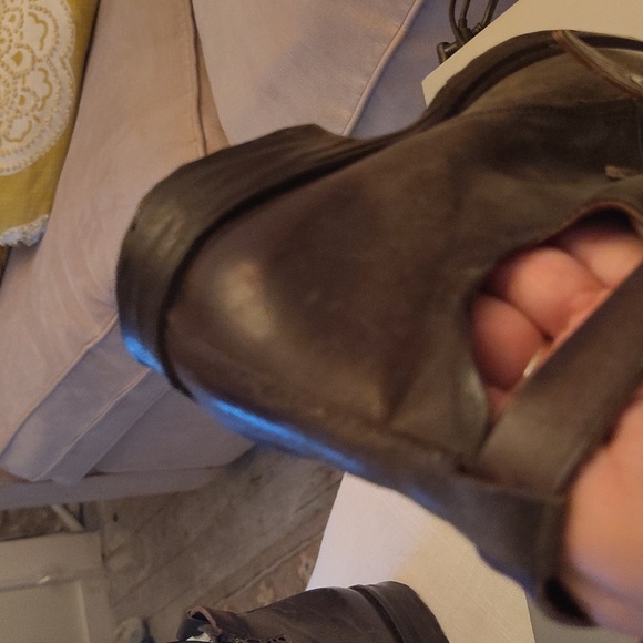 Stylish Black and Brown Buckle Boots - Picture 15 of 17